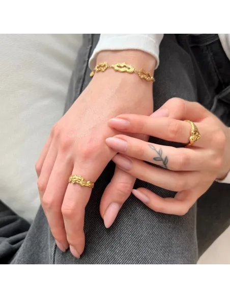 SISTIE 2ND | Echo - armbånd Forgyldt SISTIE 2ND | Echo - armbånd Forgyldt