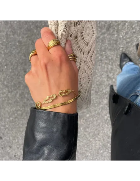 SISTIE 2ND | Echo - armbånd Forgyldt SISTIE 2ND | Echo - armbånd Forgyldt