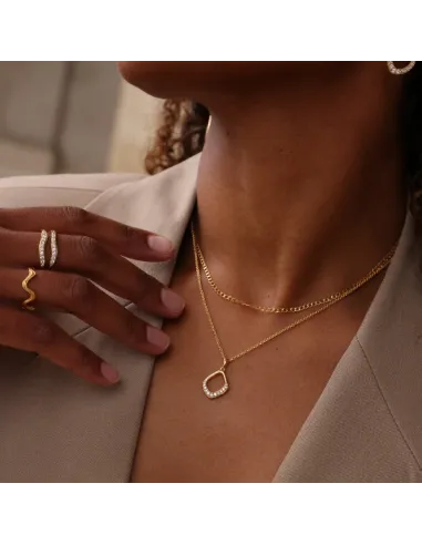 Izabell Camille | Titania - Kæde med vedhæng Forgyldt