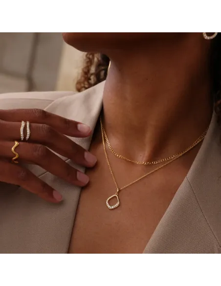 Izabell Camille | Titania - Kæde med vedhæng Forgyldt