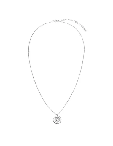 SAMIE | Compass - Halskæde Oxideret Stål