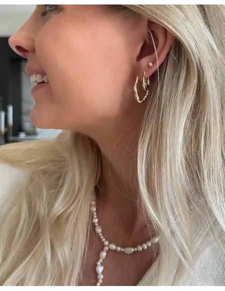 Nava Copenhagen | Nerea Earrings S - Forgyldt