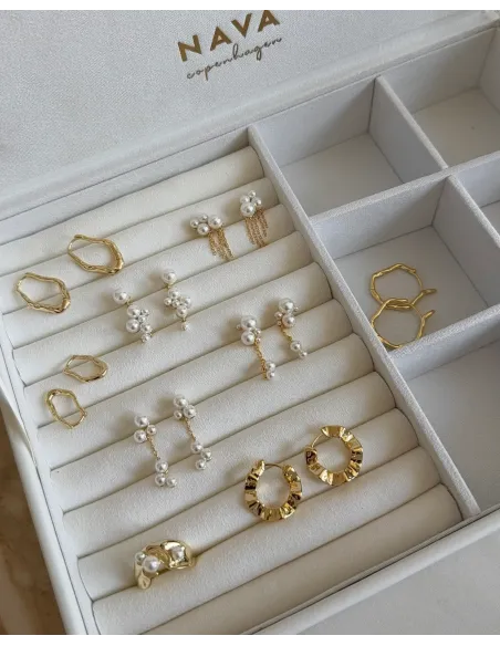 Nava Copenhagen | Nerea Earrings S - Forgyldt