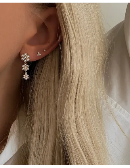 Nava Copenhagen | Tulia Petite Studs - Forgyldt