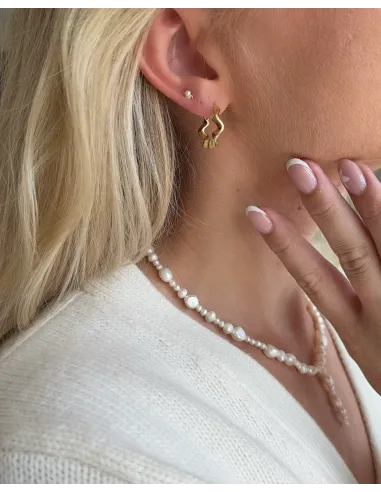 Nava Copenhagen | Lazuli Petite Studs - Forgyldt