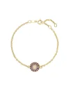 LUND COPENHAGEN | Marguerit armbånd 1x11 mm med lilla emalje