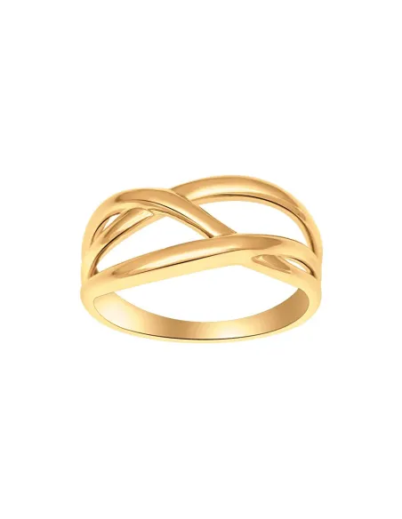 SIERSBØL | 8kt. guldring m/flettede tråde