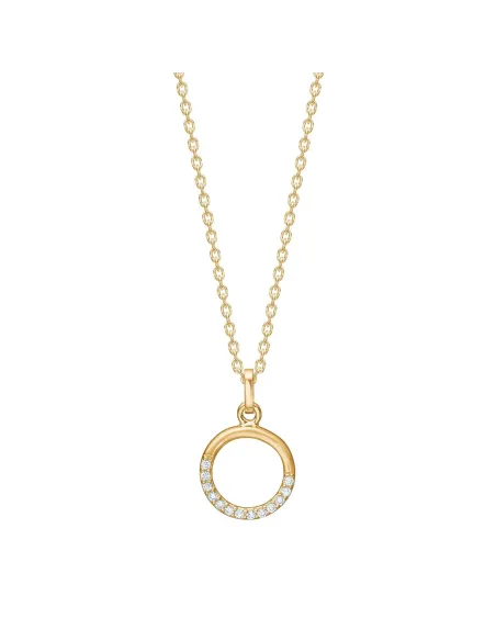 SIERSBØL | 8kt. guldvedhæng m.cz inkl. forg. kæde