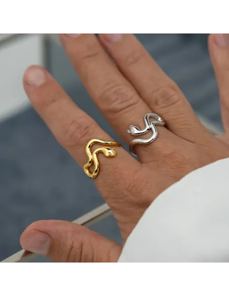 NORDAHL JEWELLERY | sølv forgyldt ring SERPENS52