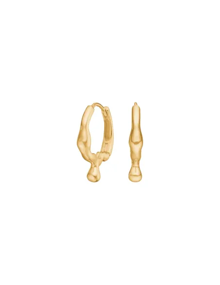 NORDAHL JEWELLERY | Sølv forgyldt creoler FLUID52