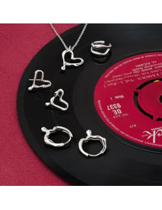 NORDAHL JEWELLERY | Sølv creoler FLUID52 2