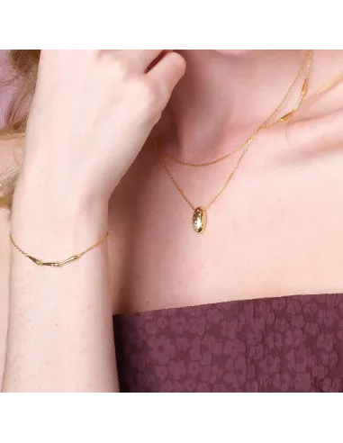 JOANLINOR | Sølv forgyldt halskæde RHEANOR