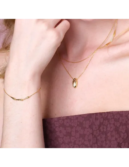 JOANLINOR | Sølv forgyldt halskæde RHEANOR