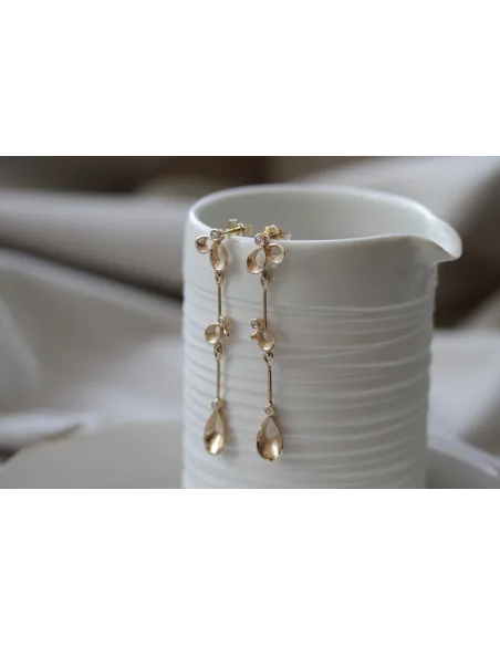 PER BORUP | Violina guld øreringe