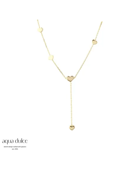 aqua dulce | Karla Y-Simple Necklace | Golden aqua dulce | Karla Y-Simple Necklace | Golden