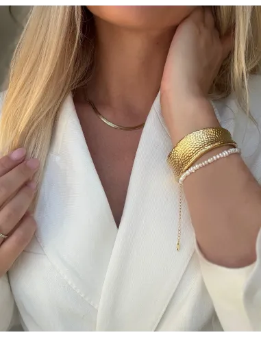 Nava Copenhagen | Flat Snake Chain - Forgyldt