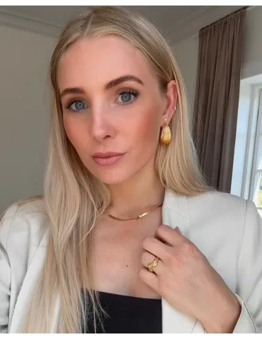 Nava Copenhagen | Flat Snake Chain - Forgyldt