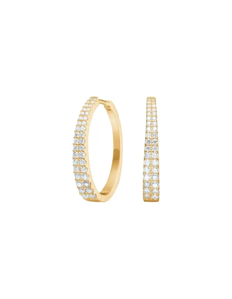 Joanli Nor | Sølv forgyldt creoler large RUNANOR