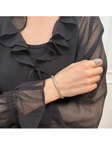 Sistie 2nd | Wavy - armbånd stål