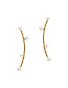HEIRING | LUNA Ørering med pearler - Forg.