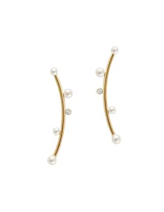 HEIRING | LUNA Øreringe med perler og diamant