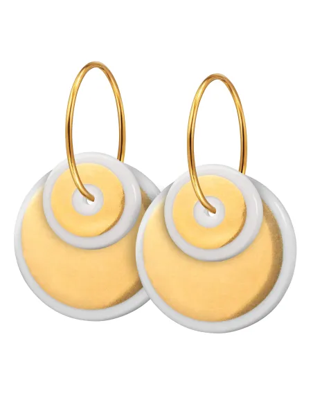 Scherning | HALO duo øreringe · GOLDEN GLOW