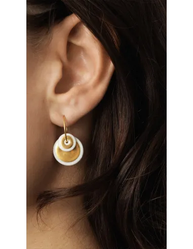 Scherning | HALO duo øreringe · GOLDEN GLOW