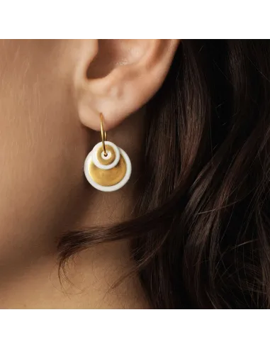 Scherning | HALO duo øreringe · GOLDEN GLOW