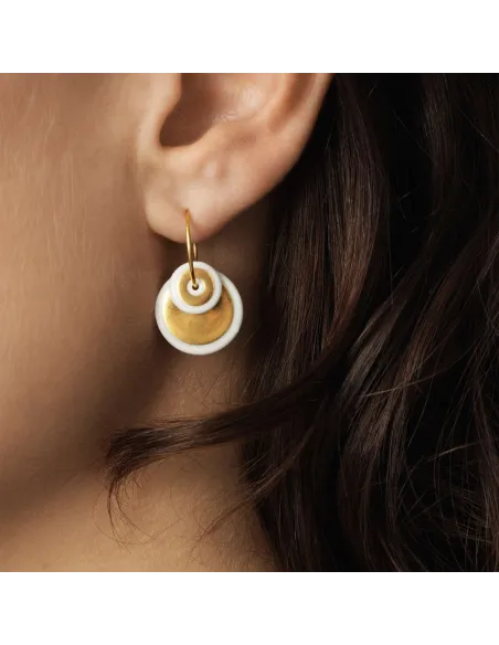 Scherning | HALO duo øreringe · GOLDEN GLOW