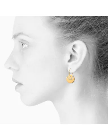 Scherning | HALO duo øreringe · GOLDEN GLOW