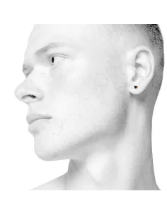 Scherning | SIGN ørestikker, heart nano · BLACK/GOLD 2