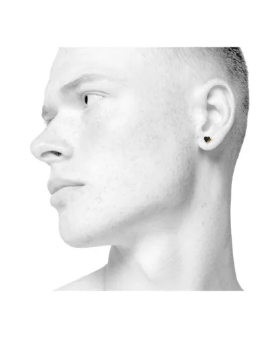 Scherning | SIGN ørestikker, heart · BLACK/GOLD