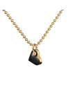 Scherning | SIGN halskæde, heart, 45 cm · BLACK/GOLD