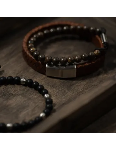 SON OF NOA | SON armbånd brun kalveskind