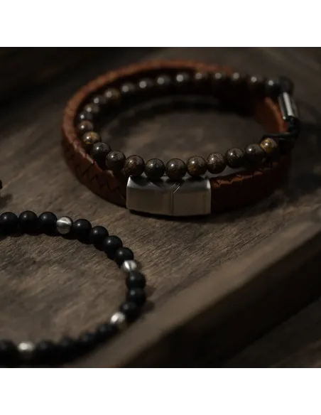 SON OF NOA | SON armbånd brun kalveskind