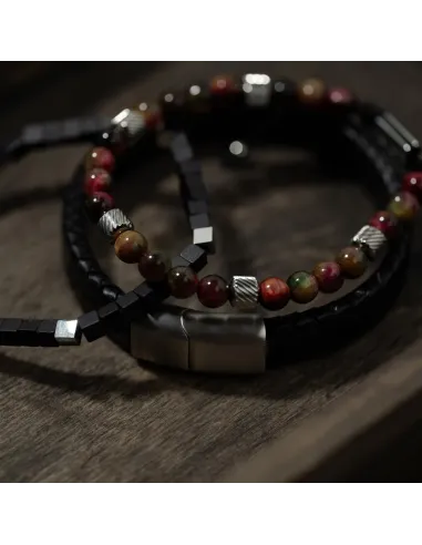 SON OF NOA | SON armbånd sort kalveskind