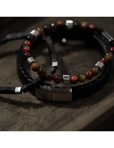 SON OF NOA | SON armbånd sort kalveskind