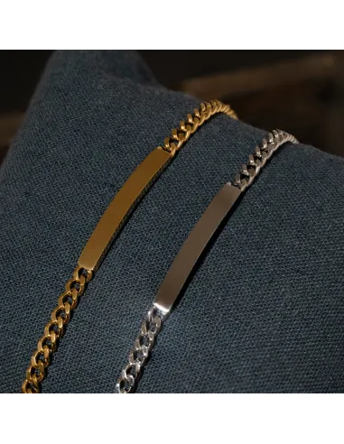 SON OF NOA | SON armbånd stål med plade