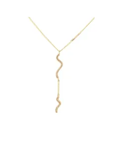 AQUA DULCE | CURVA CHAMPAGNE NECKLACE | GOLDEN