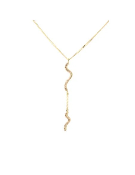 AQUA DULCE | CURVA CHAMPAGNE NECKLACE | GOLDEN