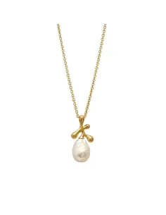 HEIRING | Florea vedhæng med perle forgyldt