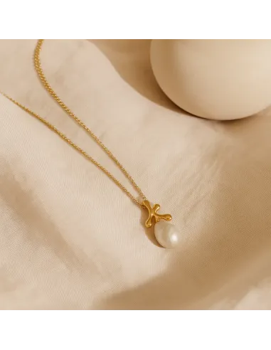 HEIRING | Florea vedhæng med perle forgyldt