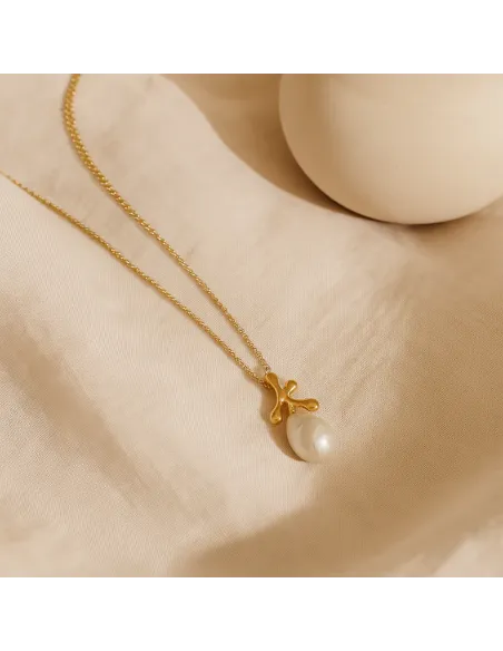 HEIRING | Florea vedhæng med perle forgyldt HEIRING | Florea vedhæng med perle forgyldt