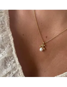 HEIRING | Florea vedhæng med perle og diamant forgyldt 2