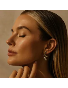 HEIRING | FLOREA Øreringe forgyldt 2