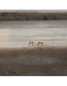 NXT.H BY HEIRING | BOW MINI ØRERINGE FORGYLDT