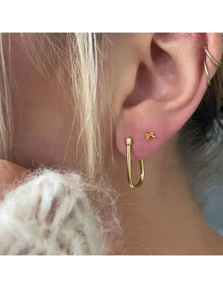 NXT.H BY HEIRING | BOW MINI ØRERINGE FORGYLDT