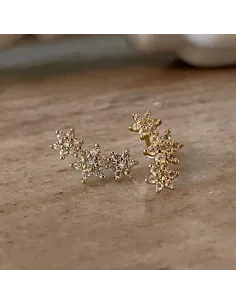 NXT.H BY HEIRING | SNOWFLAKE ØRERINGE FORGYLDT