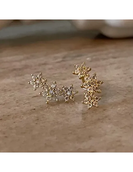 NXT.H BY HEIRING | SNOWFLAKE ØRERINGE FORGYLDT