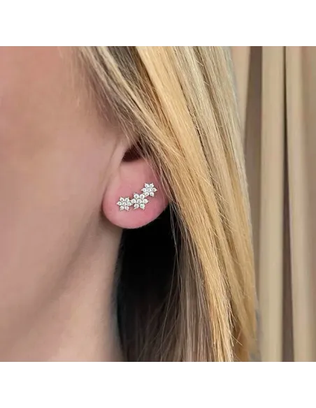 NXT.H BY HEIRING | SNOWFLAKE ØRERINGE FORGYLDT